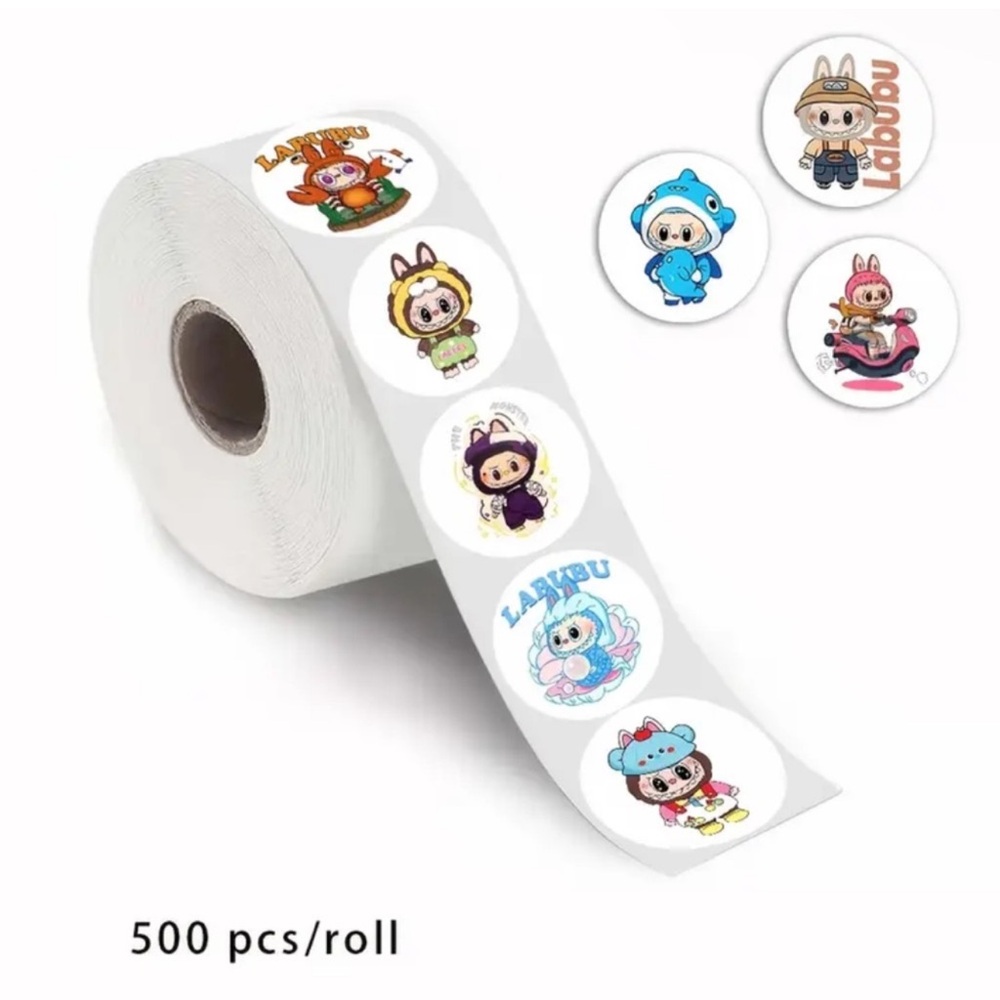 Labubu 500ct Sticker Roll